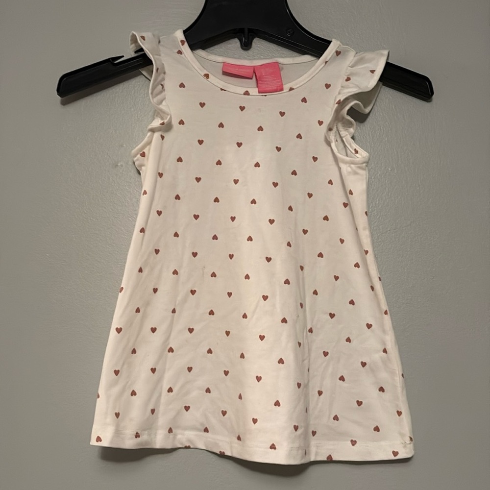 ISAAC MIZRAHI FOR TARGET Ruffled tank top with hearts, 5T
